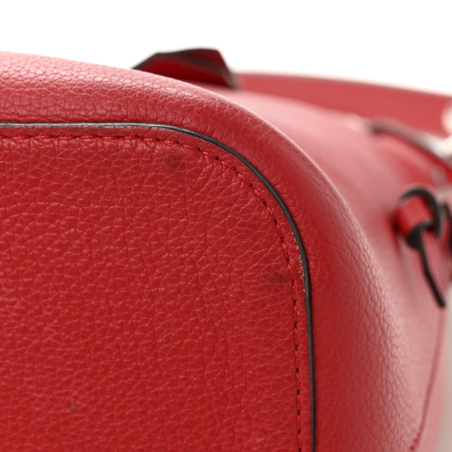 Louis Vuitton Calfskin Lockme Bucket Rubis 11 of 12