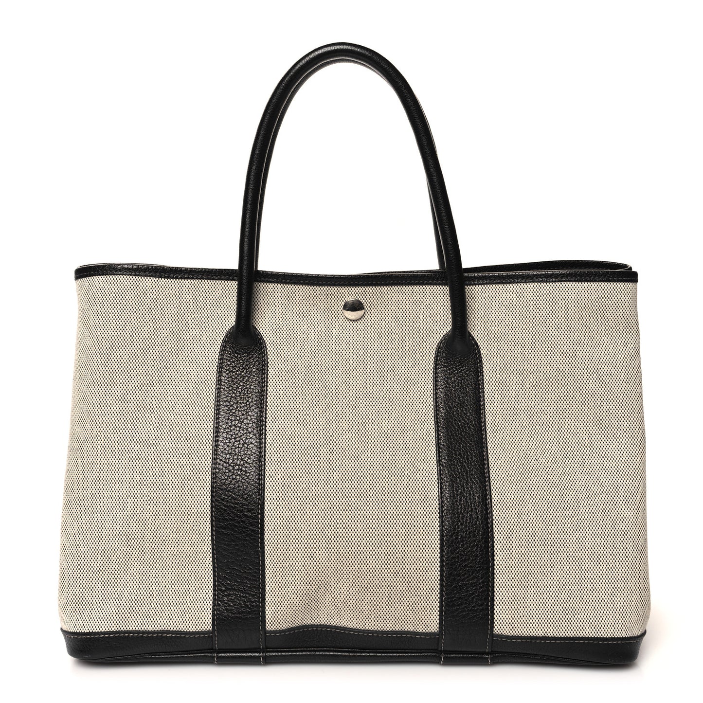 Toile Negonda Garden Party 36 MM Tote Black Ecru