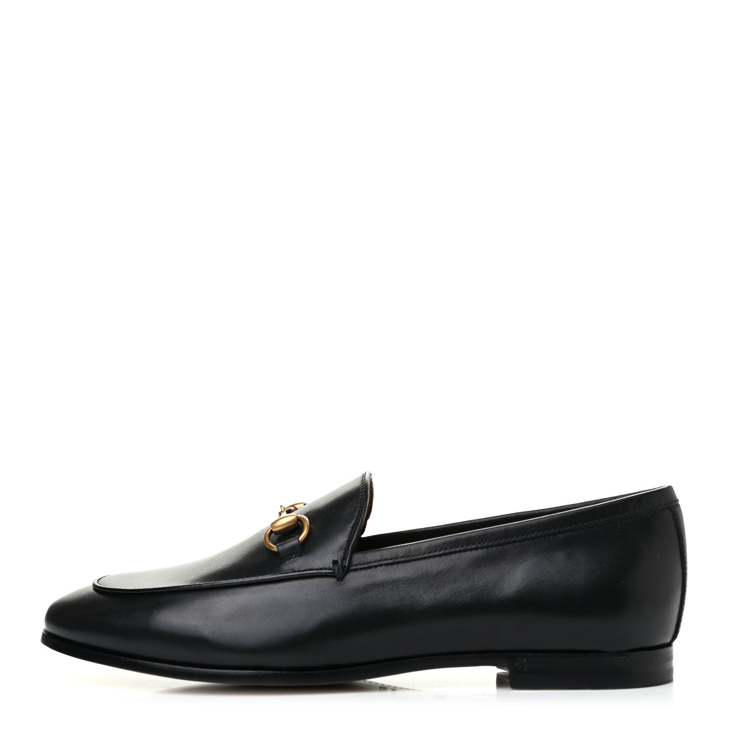 Gucci Calfskin Womens Jordaan Loafers 36.5 Black 1 of 8