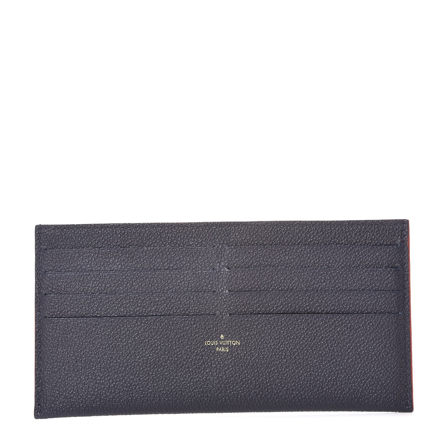 Louis Vuitton Calfskin Felicie Chain Wallet Card Holder Insert Marine Rouge 1 of 6