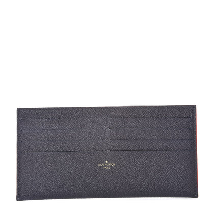 Louis Vuitton Calfskin Felicie Chain Wallet Card Holder Insert Marine Rouge 1 of 6