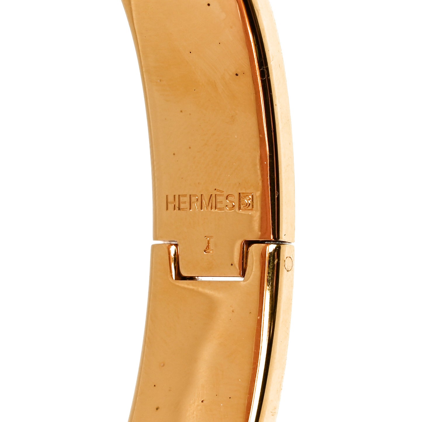 Enamel Narrow Clic Clac H Bracelet PM Black