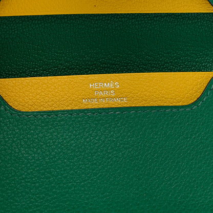 Hermes Evercolor R.M.S Card Holder Vert Vertigo Jaune De Naples 6 of 6