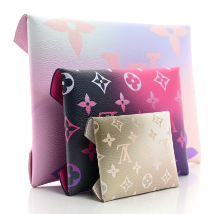 Louis Vuitton Monogram Giant Spring in the City Kirigami Pochette Set Sunrise Pastel Midnight Fuchsia Sunset Kaki 5 of 13