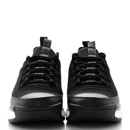 Chanel Velvet Calfskin Mixed Fibers CC Sneakers 38 Black 2 of 13