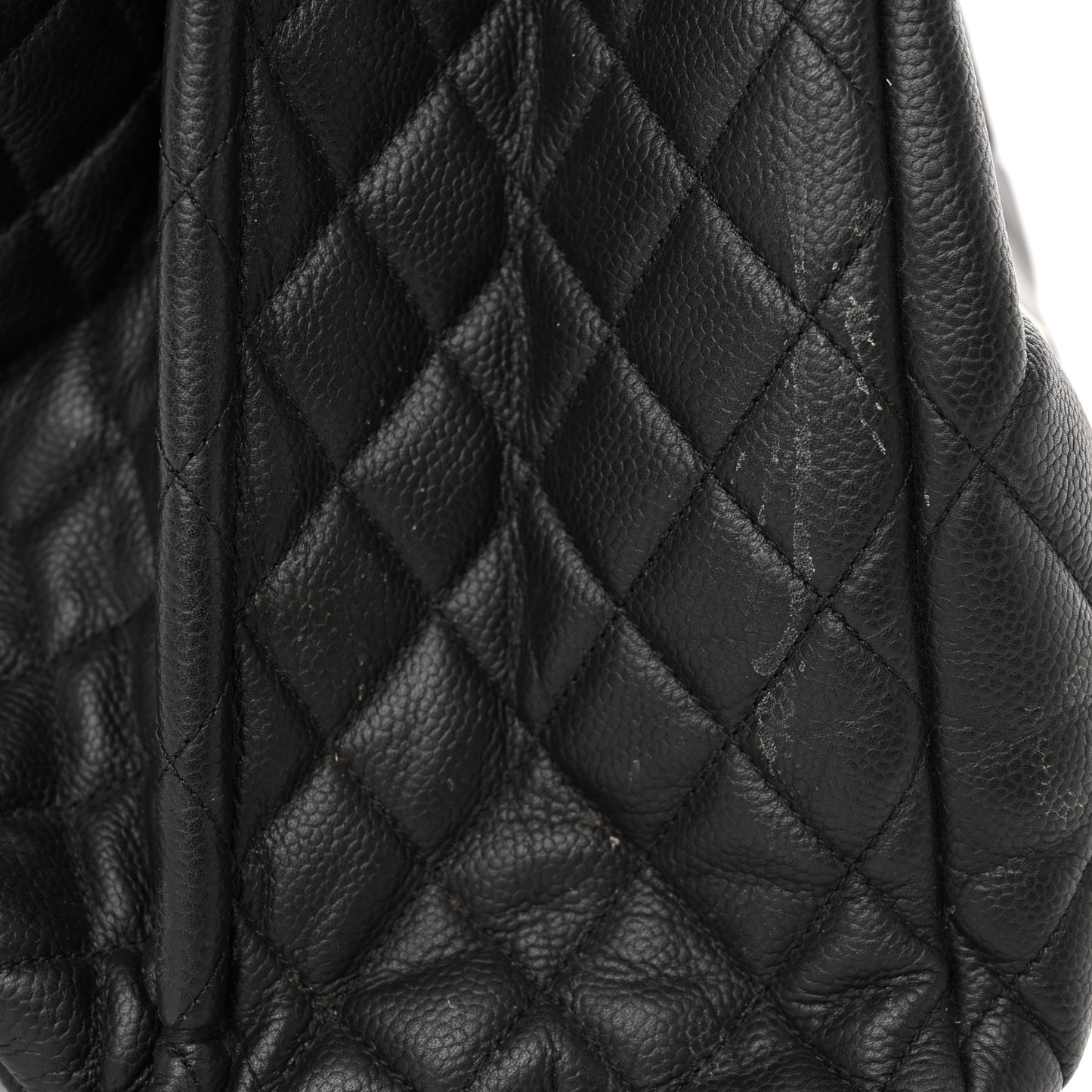 Caviar Quilted Coco Casual Tote Black