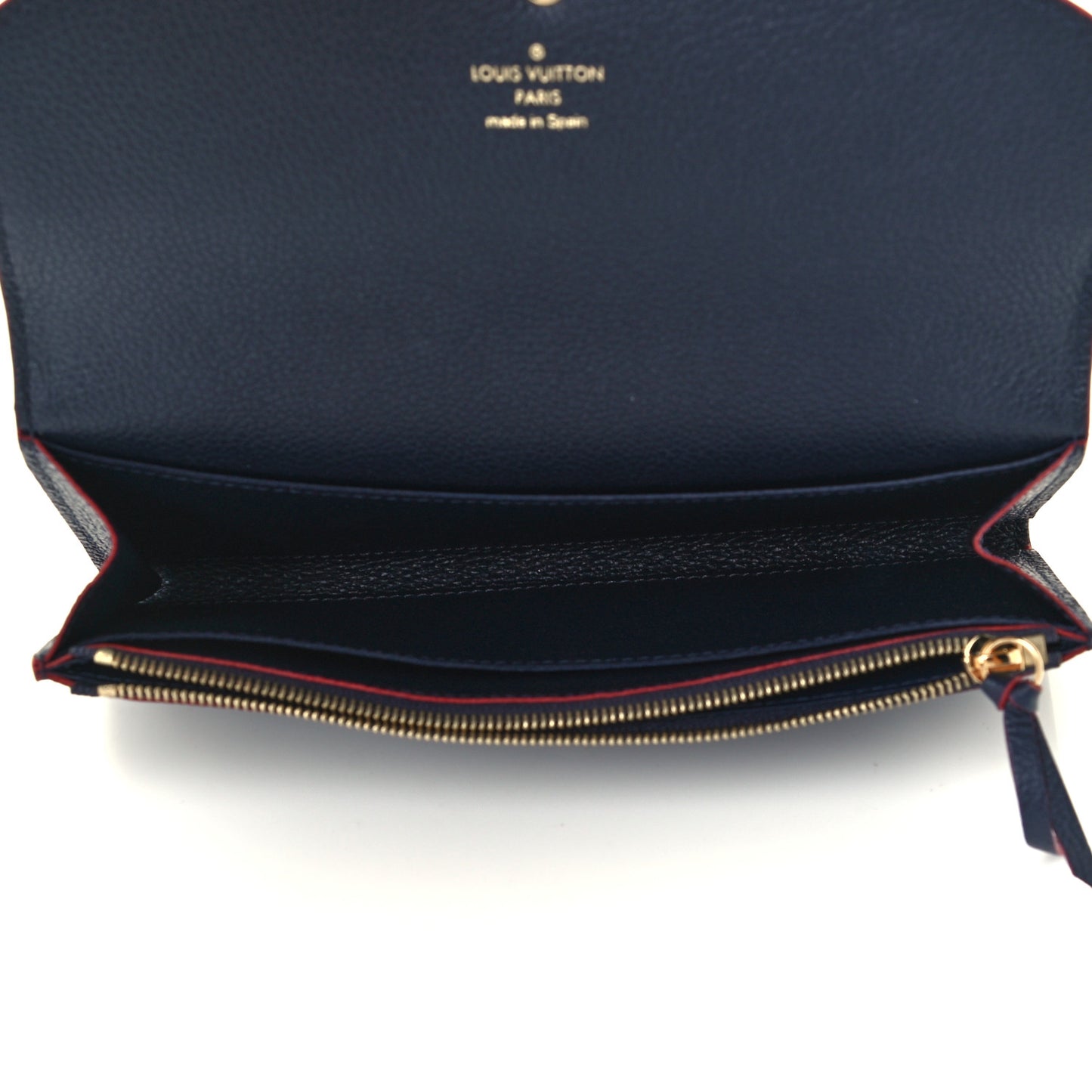 Empreinte Emilie Wallet Marine Rouge