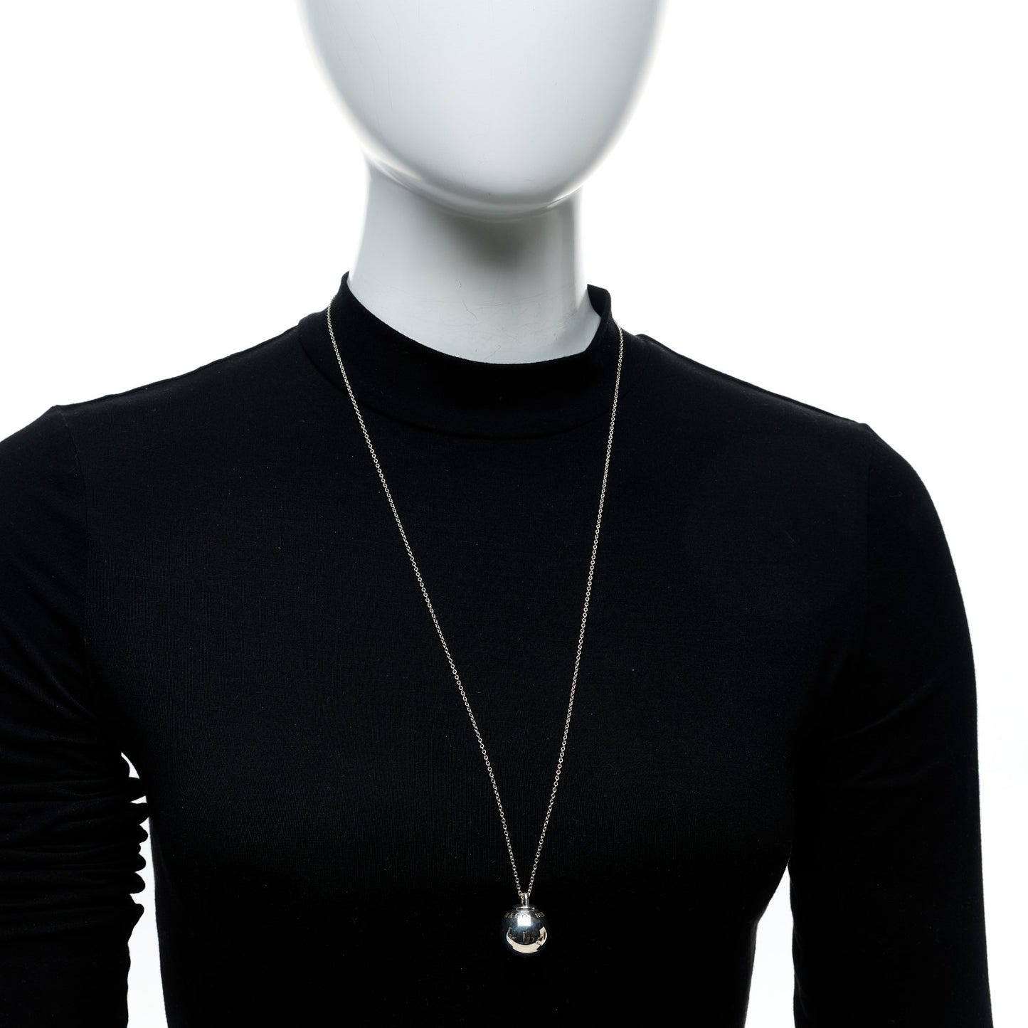 Sterling Silver 19mm HardWear Ball Pendant Necklace