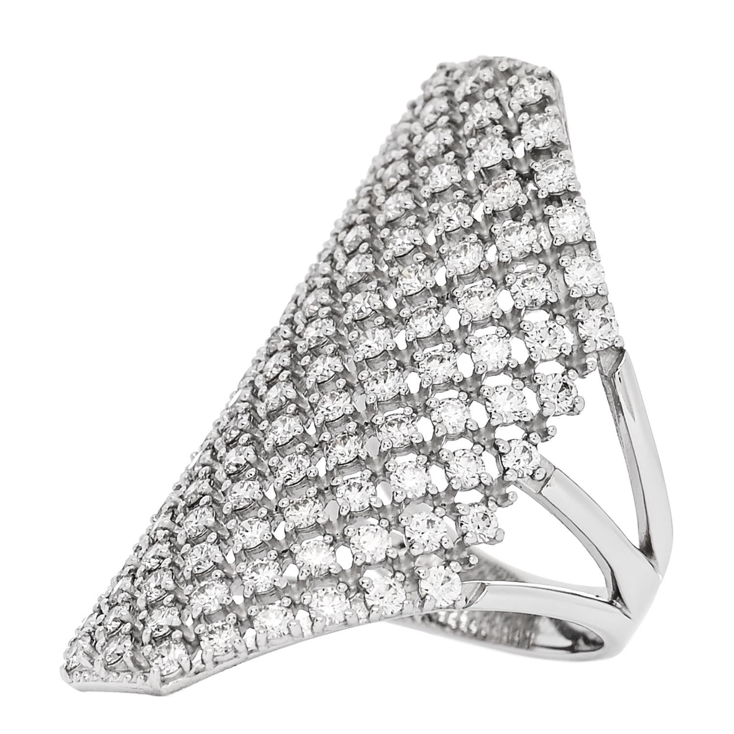 Parker & West by FASHIONPHILE Platinum Diamond 2.00ctw Cocktail Ring 54 6.75 3 of 8