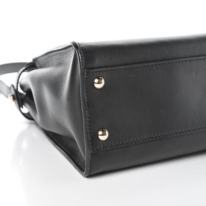 Fendi Vitello Seta Shiny Nappa Medium Peekaboo Iconic Satchel Black 9 of 9