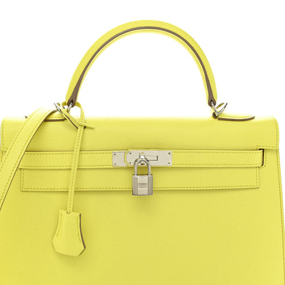 Hermes Epsom Kelly Sellier 32 Soufre 8 of 17