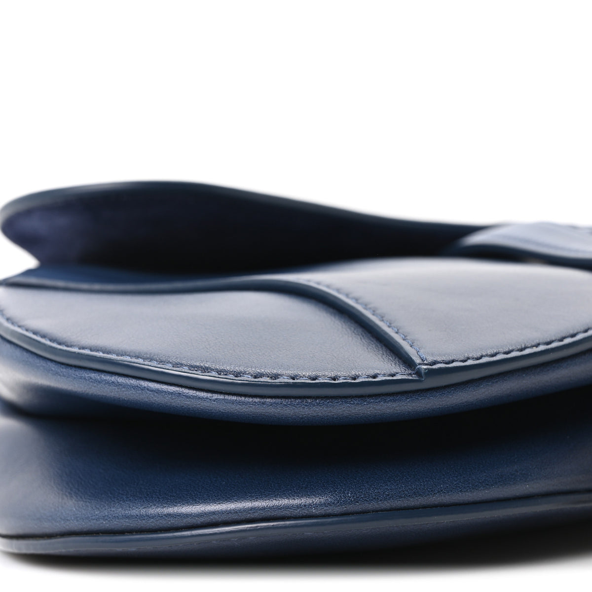 Christian Dior Calfskin Gradient Saddle Bag Indigo Blue 8 of 9