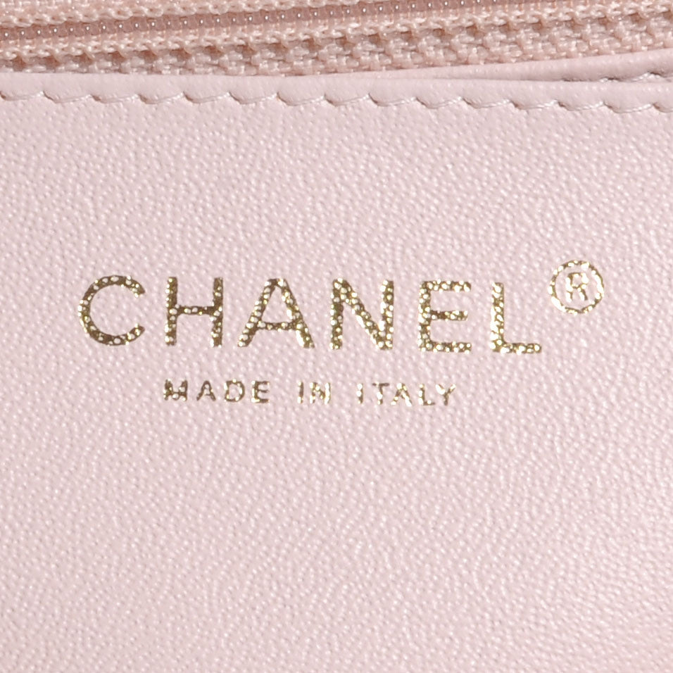 Lambskin Quilted New Mini Flap Light Pink