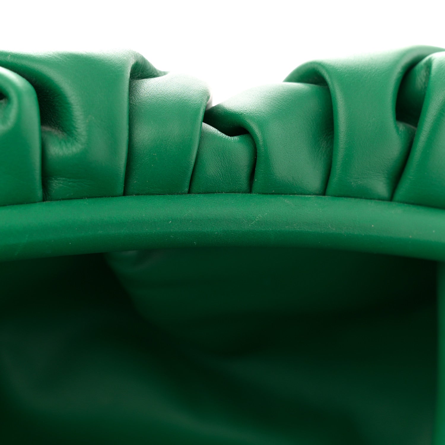 Bottega Veneta Smooth Butter Calf The Pouch Oversized Clutch Racing Green 11 of 12