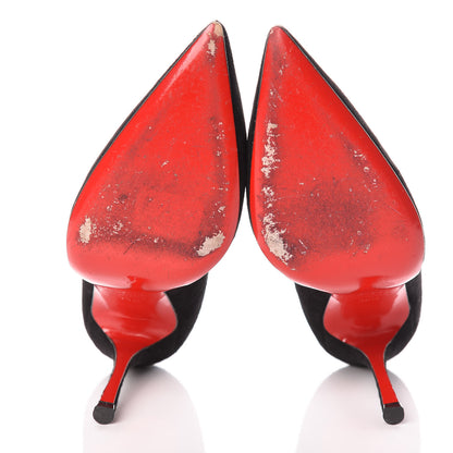Christian Louboutin Veau Velours Decollete 554 100 Pumps 35.5 Black 7 of 9