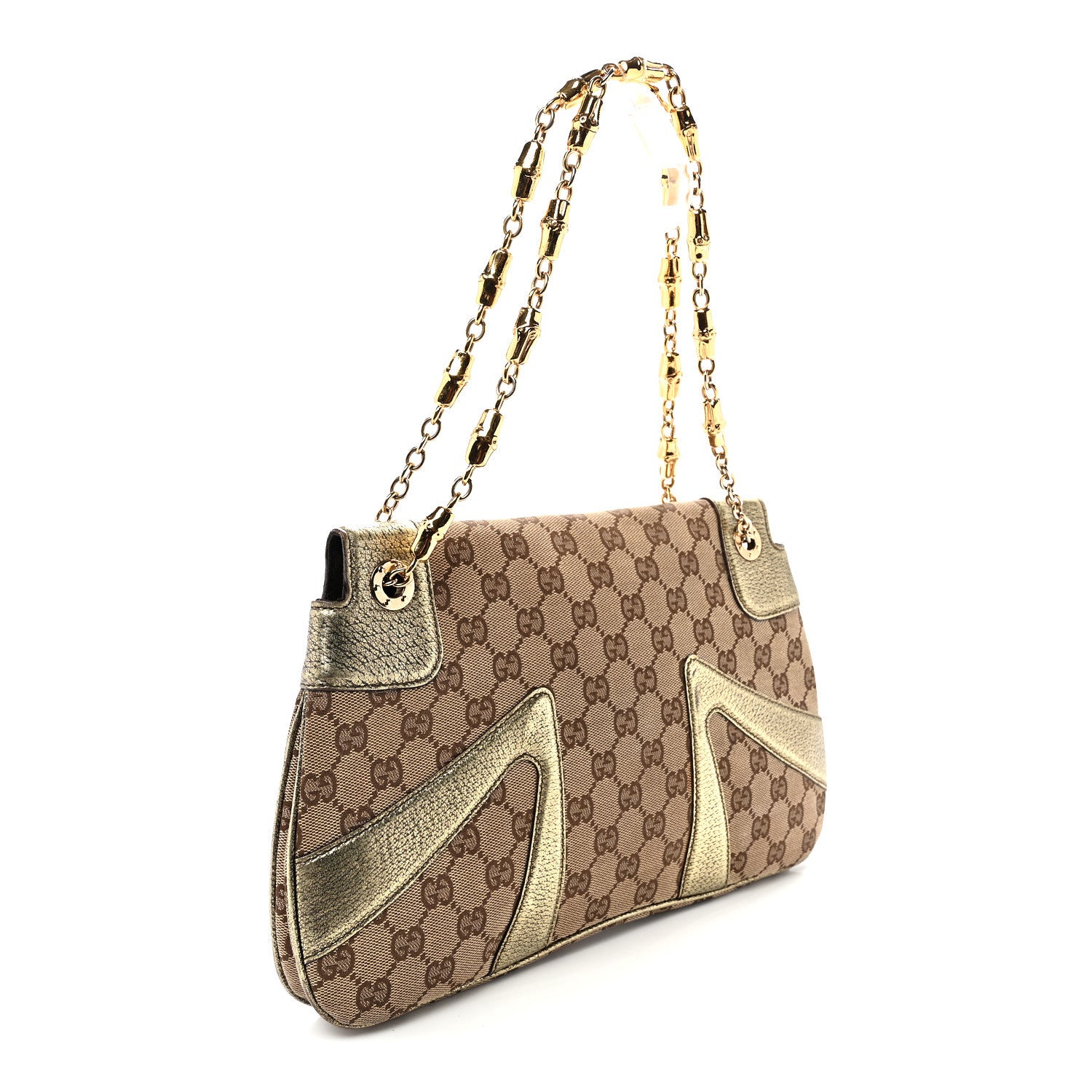 Gucci Monogram Tom Ford Jeweled Dragon Bag Gold 3 of 12