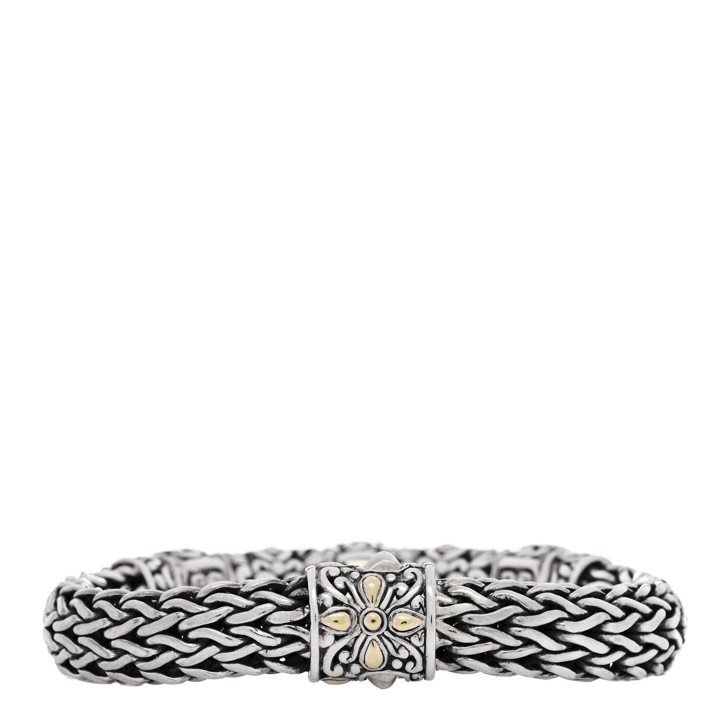 John Hardy Sterling Silver 18K Yellow Gold Citrine Jaisalmer Classic Chain Station Bracelet 2 of 4