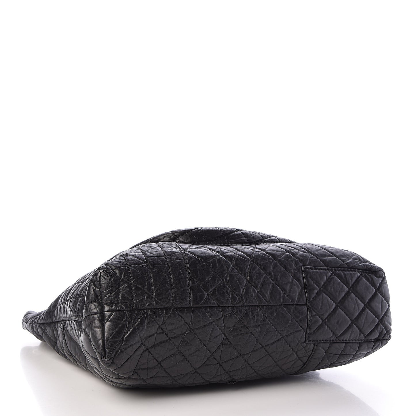 Aged Calfskin Karl's Cabas Tote Black