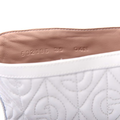Gucci Calfskin Nappa Rhombus Quilted Trip Ankle Boots 39 Great White 10 of 11