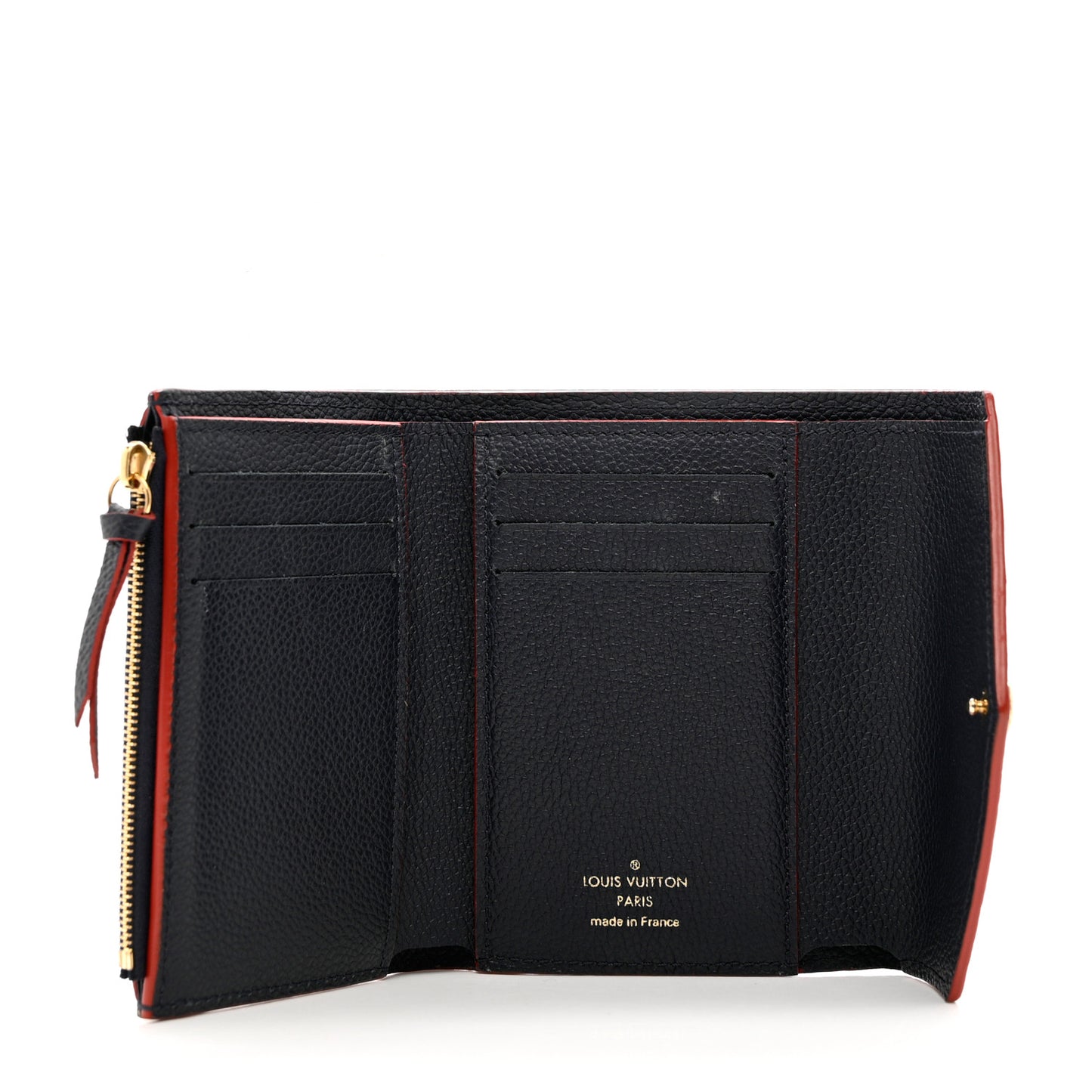 Empreinte Victorine Wallet Marine Rouge
