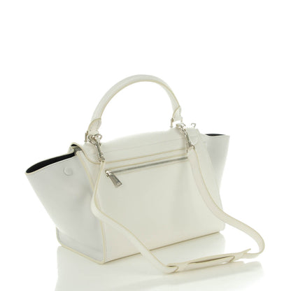 Celine Liege Calfskin Small Trapeze White 3 of 8