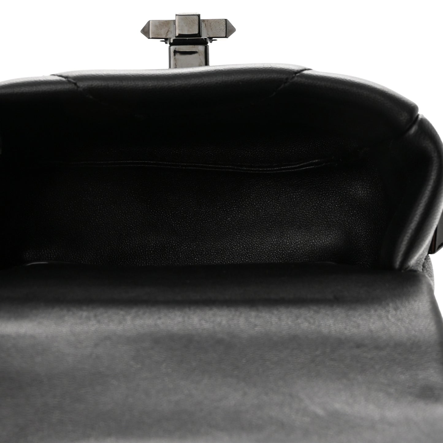 Nappa Monochrome Mini Roman Stud The Shoulder Bag Black