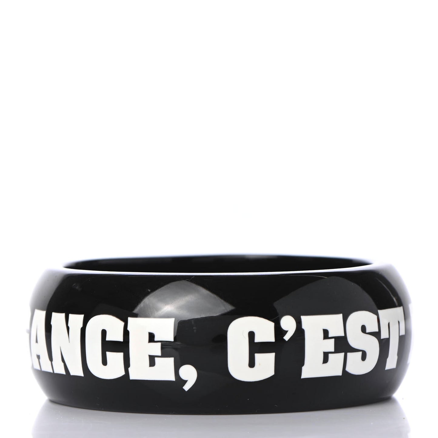 Resin L'Elegance Bangle Bracelet Black