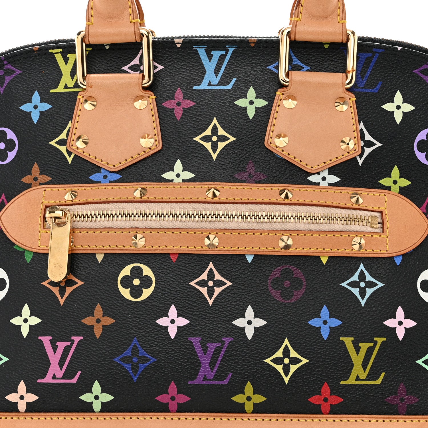 Louis Vuitton LOUIS VUITTON Monogram Multicolor Alma Black 8 of 14