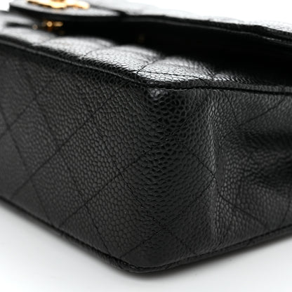 Chanel Caviar Quilted Medium Double Flap Black 10 of 11