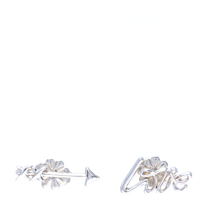 Tiffany Sterling Silver Paloma Picasso Love Arrow Earrings 1 of 7