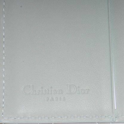 Christian Dior Patent Lady Dior Compact Cannage Wallet Blue 6 of 7