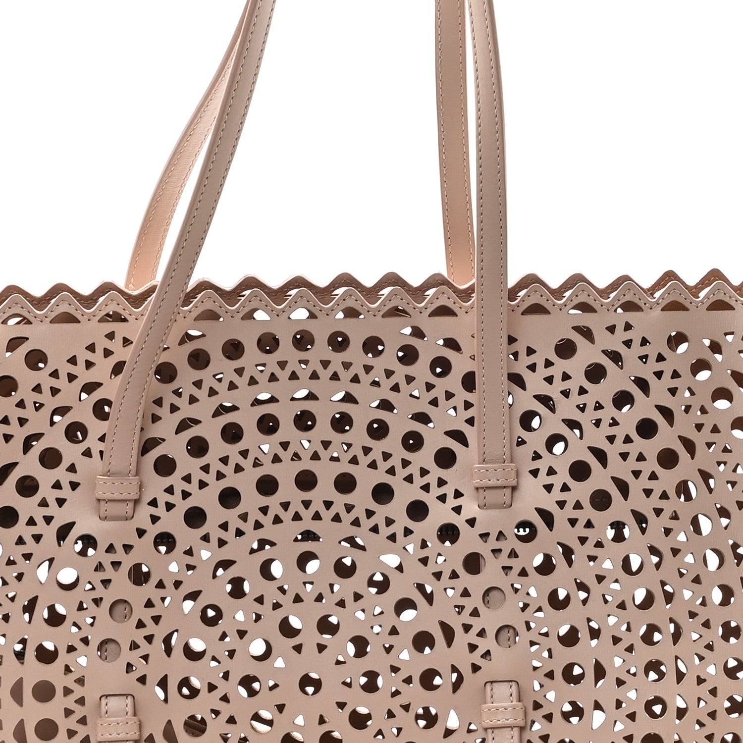 Alaia Calfskin Vienne Tote Sable 8 of 12