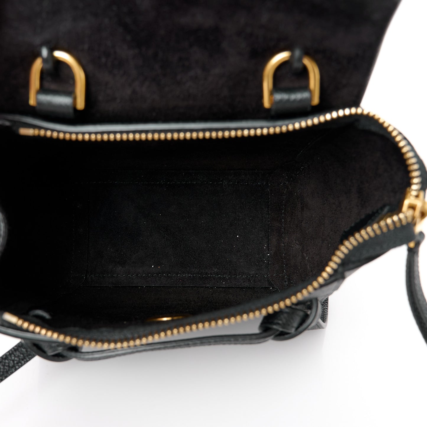 Grained Calfskin Pico Belt Bag Black