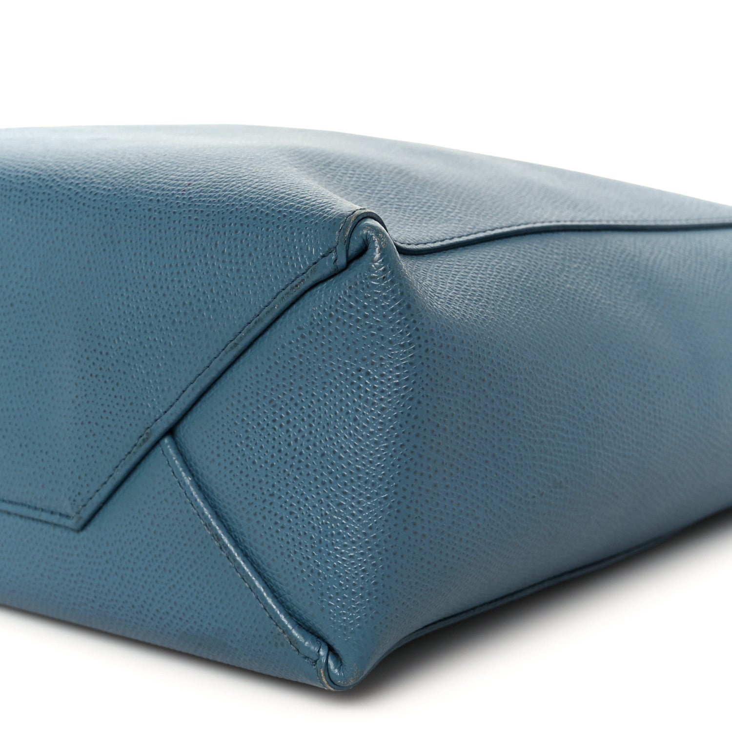 Celine Grained Calfskin Small Vertical Cabas Slate Blue 9 of 9