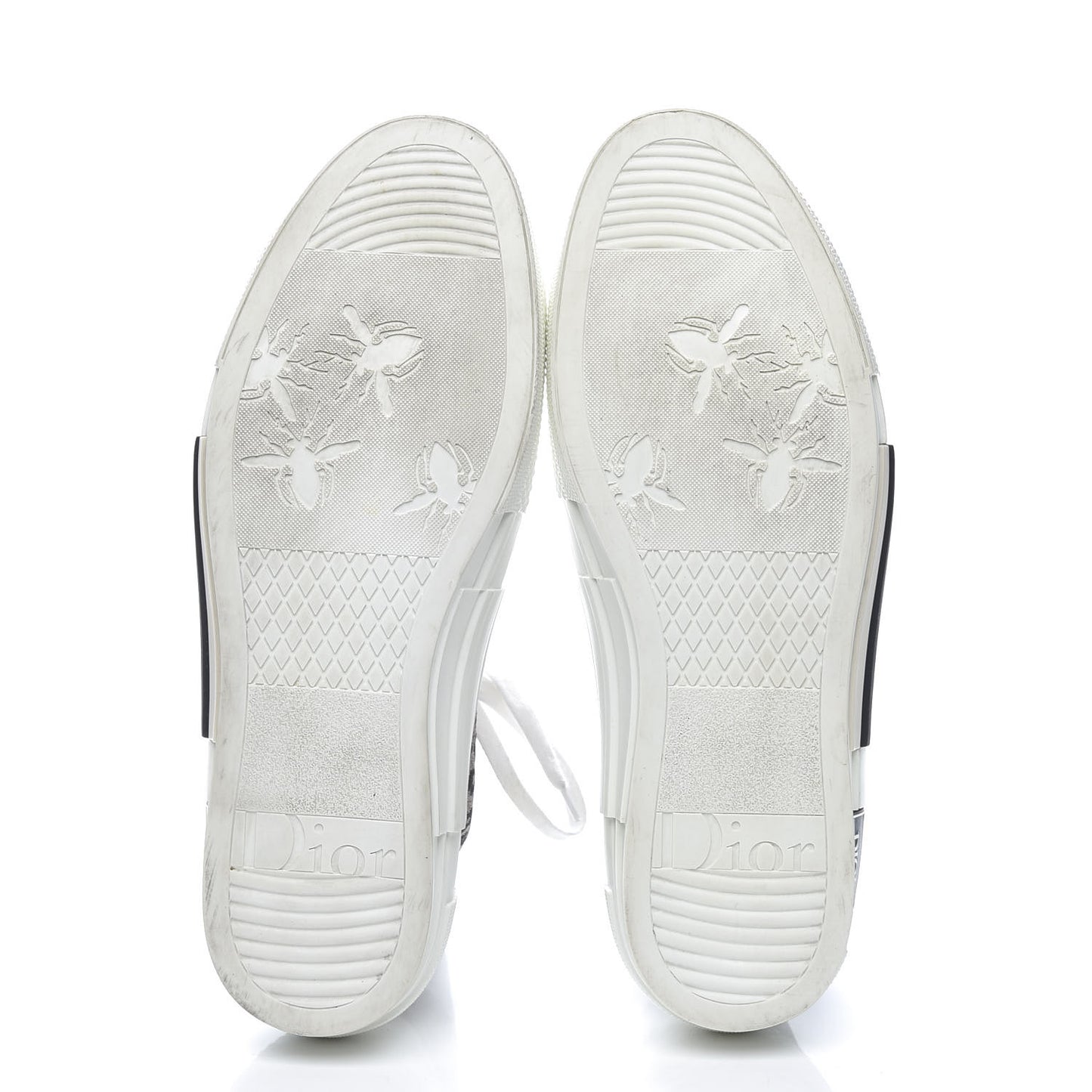 Canvas Leopard Print Mens B23 High Top Sneakers 45 White