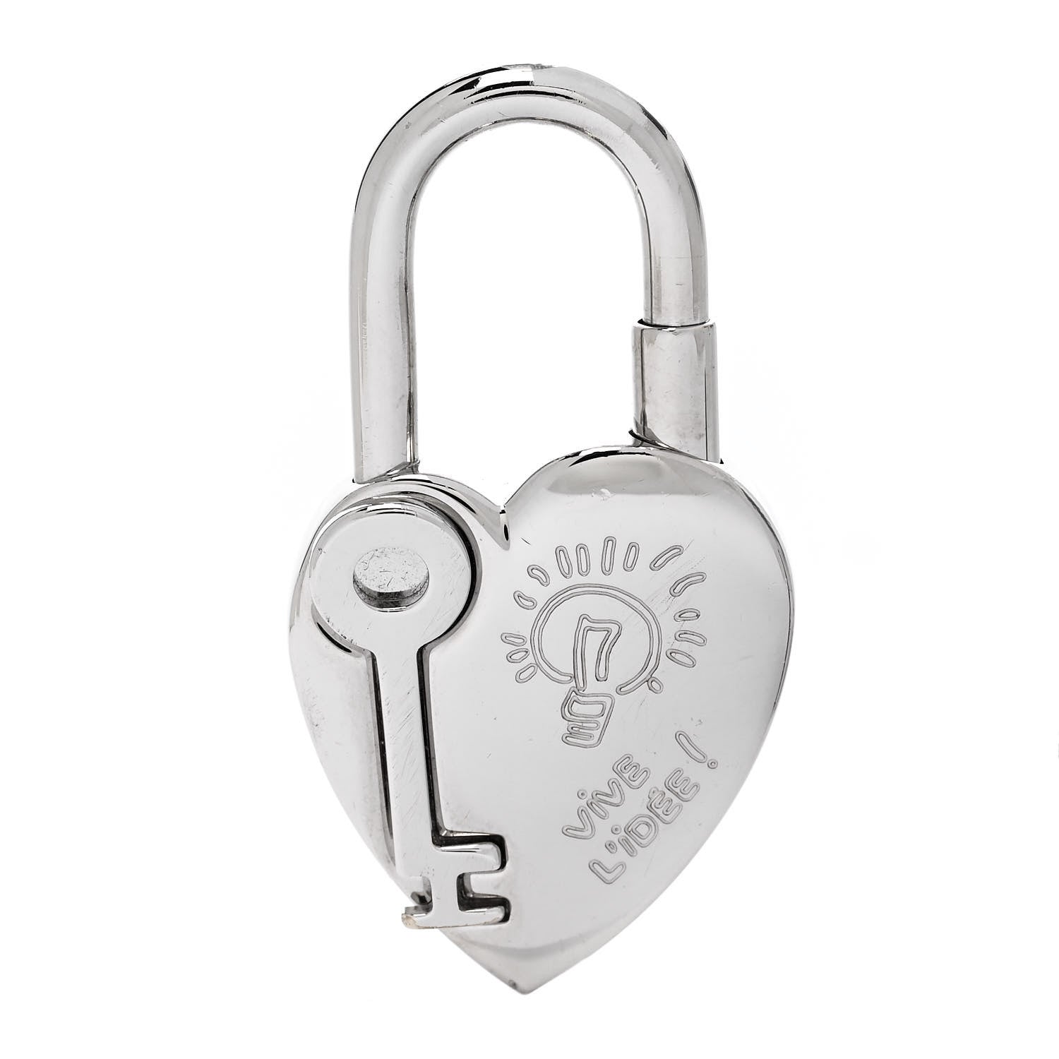 Hermes Palladium Annee De La Fantaisie Heart Cadena Lock 1 of 4