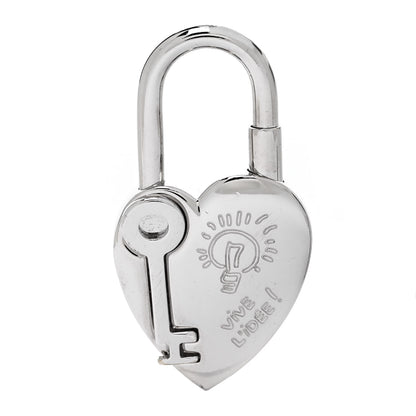 Hermes Palladium Annee De La Fantaisie Heart Cadena Lock 1 of 4