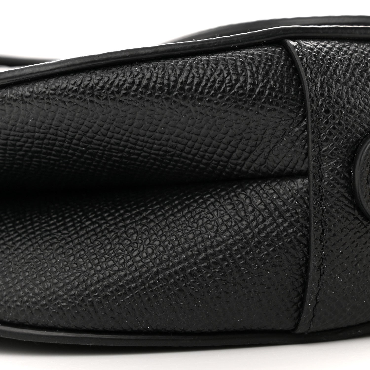 Christian Dior Grained Calfskin Saddle Bag Black 10 of 10