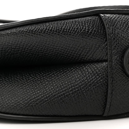 Christian Dior Grained Calfskin Saddle Bag Black 10 of 10