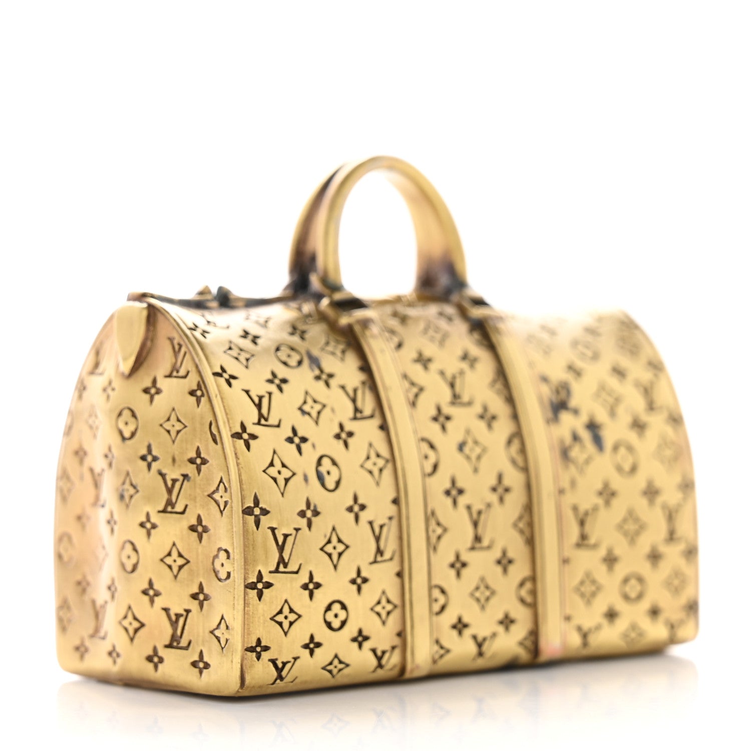 Louis Vuitton Antique Brass Keepall Paperweight 3 of 8