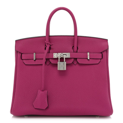 Hermes Togo Birkin 25 Rose Pourpre 1 of 16