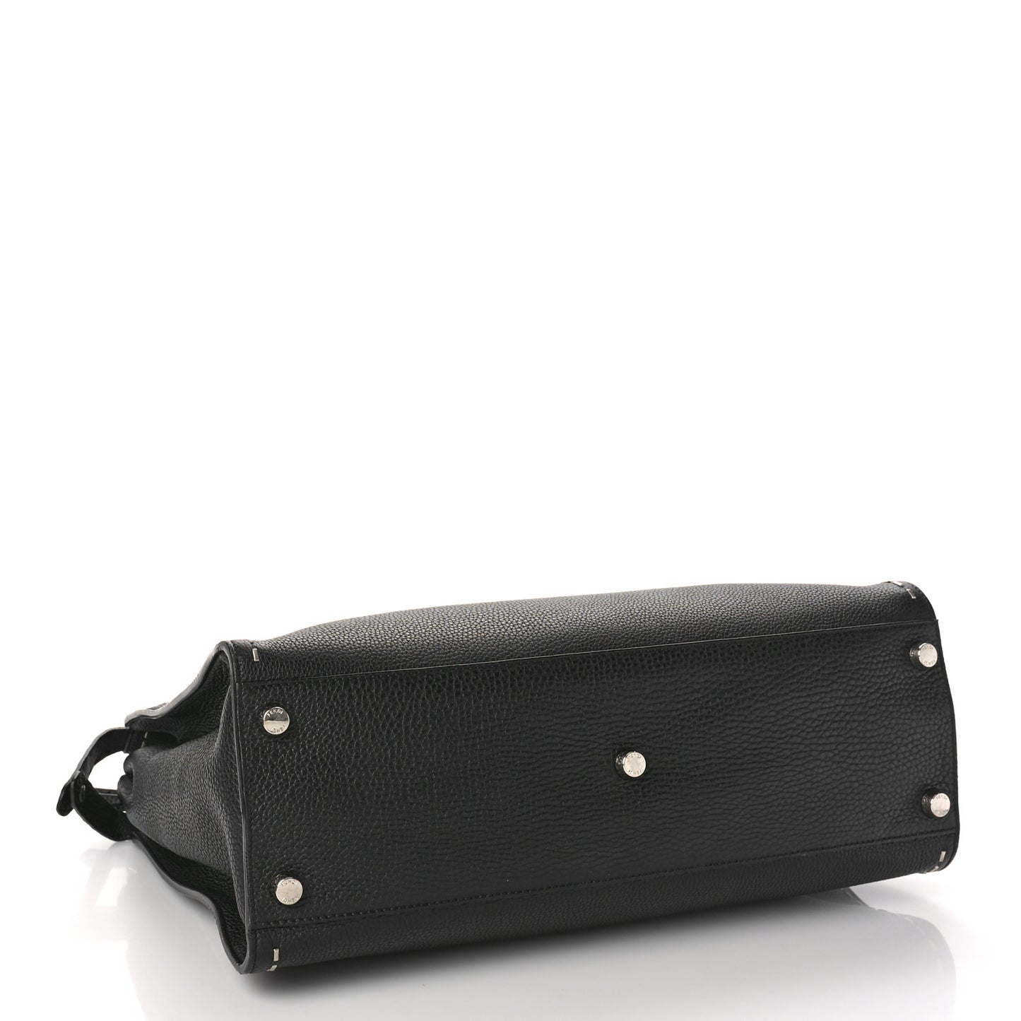 Cuoio Romano Selleria Metal Stitch Large Mens Peekaboo Iconic Essential Satchel Black