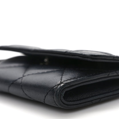Chanel Lambskin Quilted Small Graffiti Compact Wallet Black 9 of 10