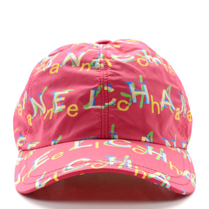 Chanel Nylon Logo Cap Hat Fuchsia 3 of 7