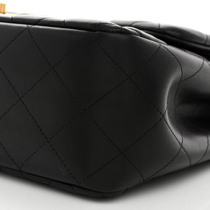 Chanel Lambskin Quilted Jumbo Double Flap Black 10 of 10