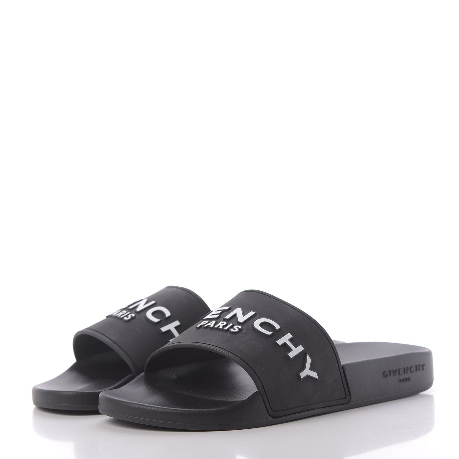 Givenchy Rubber Logo Pool Slide Sandals 39 Black 3 of 13