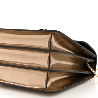 Bulgari Metallic Calfskin Serpenti Forever Top Handle Bronze 9 of 12