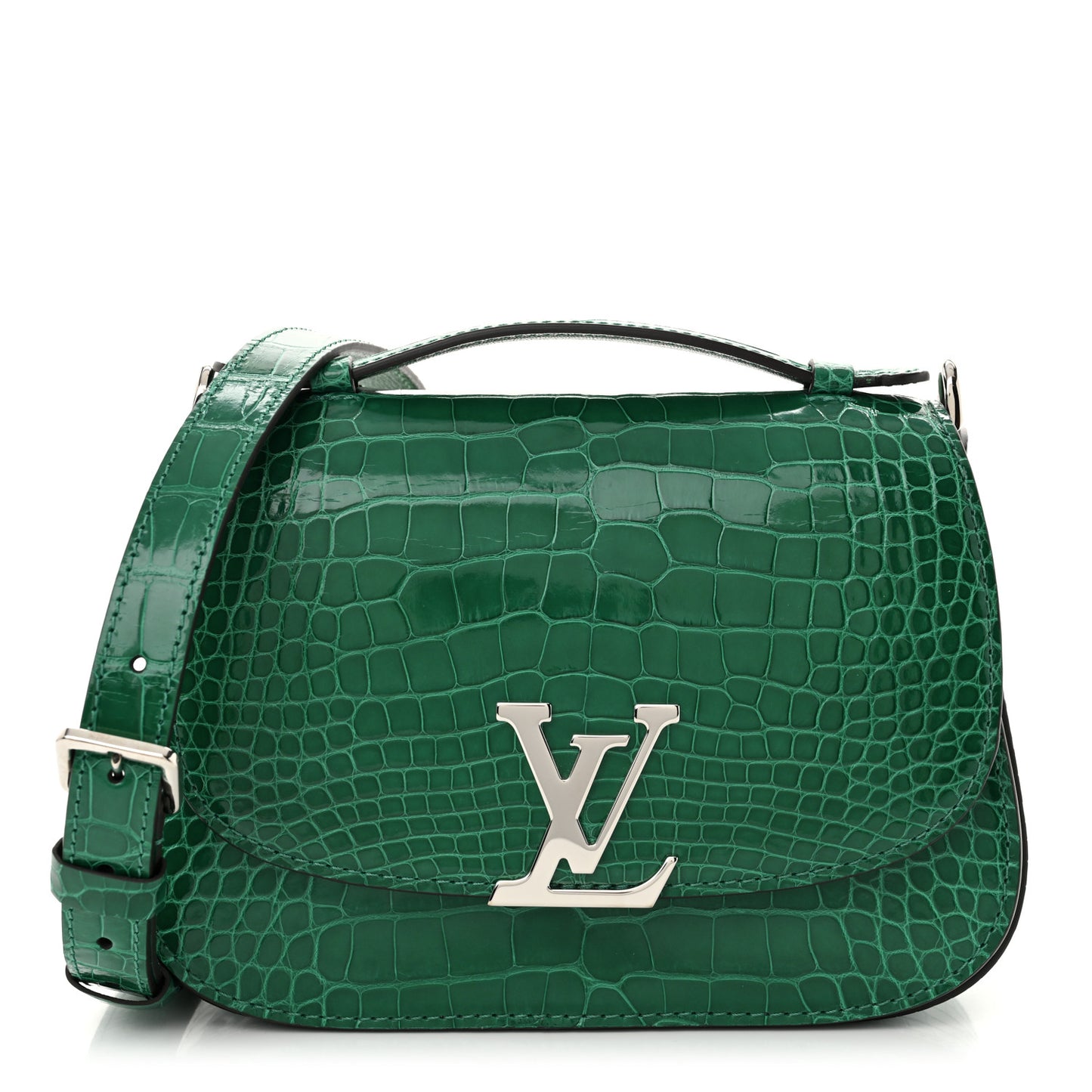 Shiny Alligator Vivienne NM Green