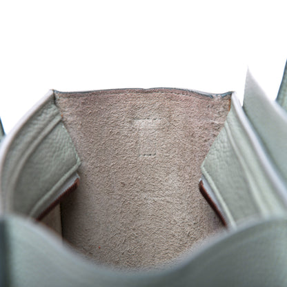 Celine Drummed Calfskin Nano Luggage Almond 11 of 12