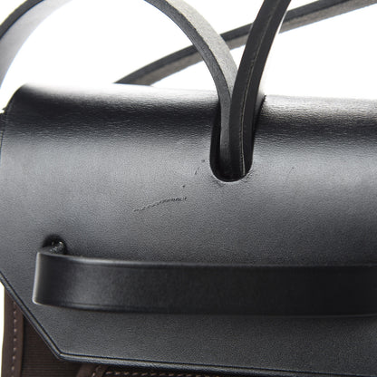 Hermes Toile Vache Hunter Herbag Zip 31 PM Black Ebene 13 of 15